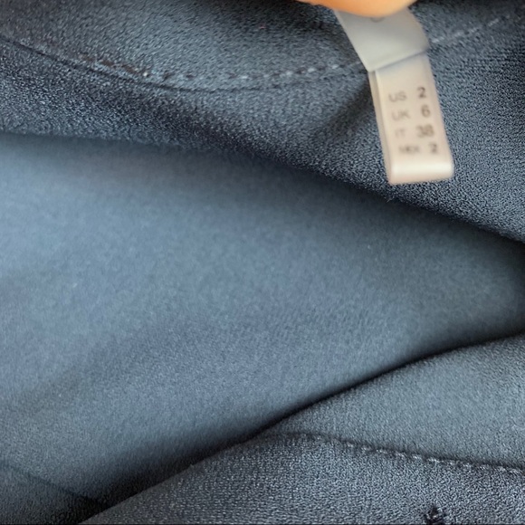 Elie Tahari long sleeve asymmetrical shirt dress - Picture 8 of 8